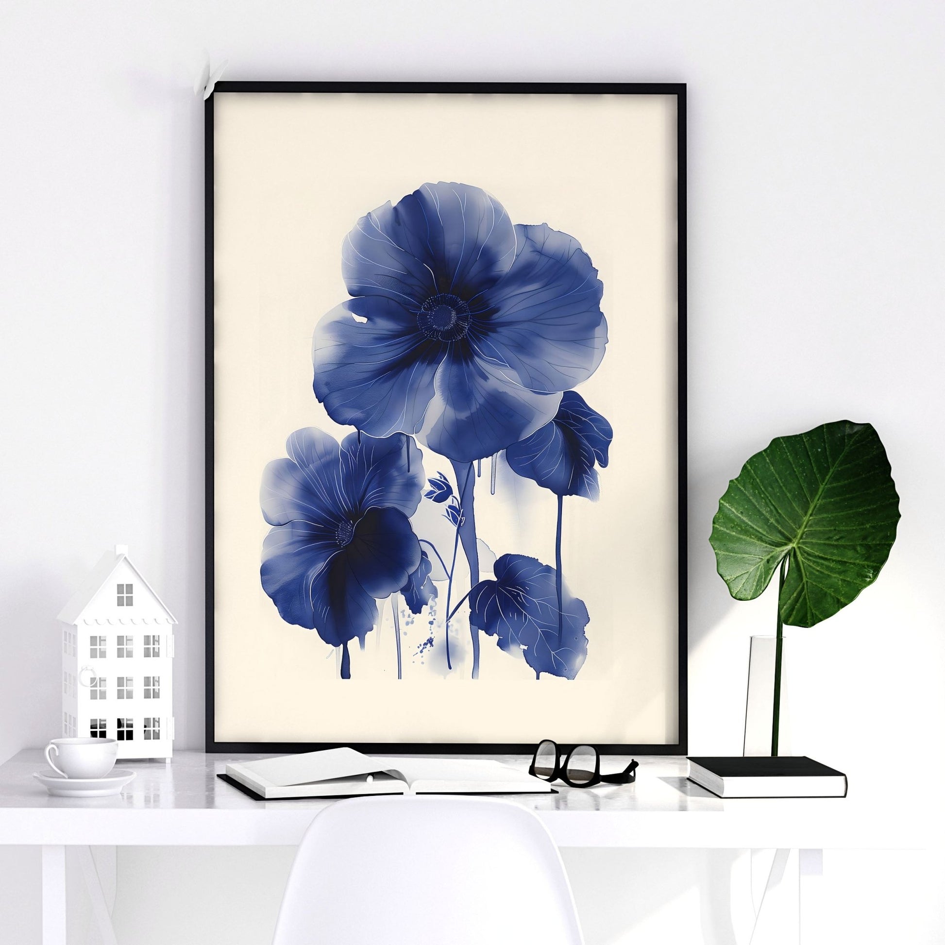 Framed Art On Wall | Set of 2 Botanical Wall art Prints