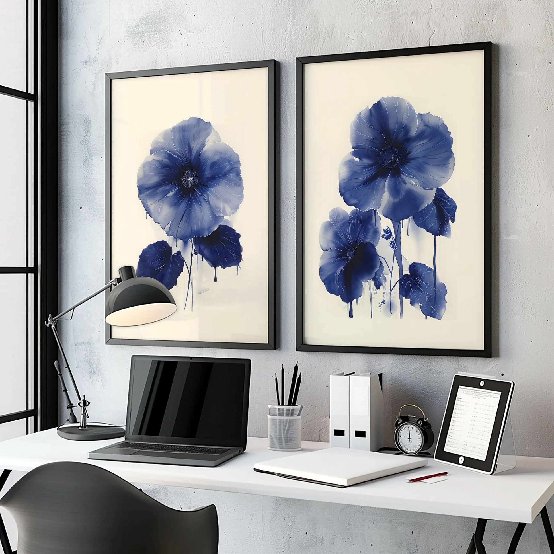 Framed Art On Wall | Set of 2 Botanical Wall art Prints