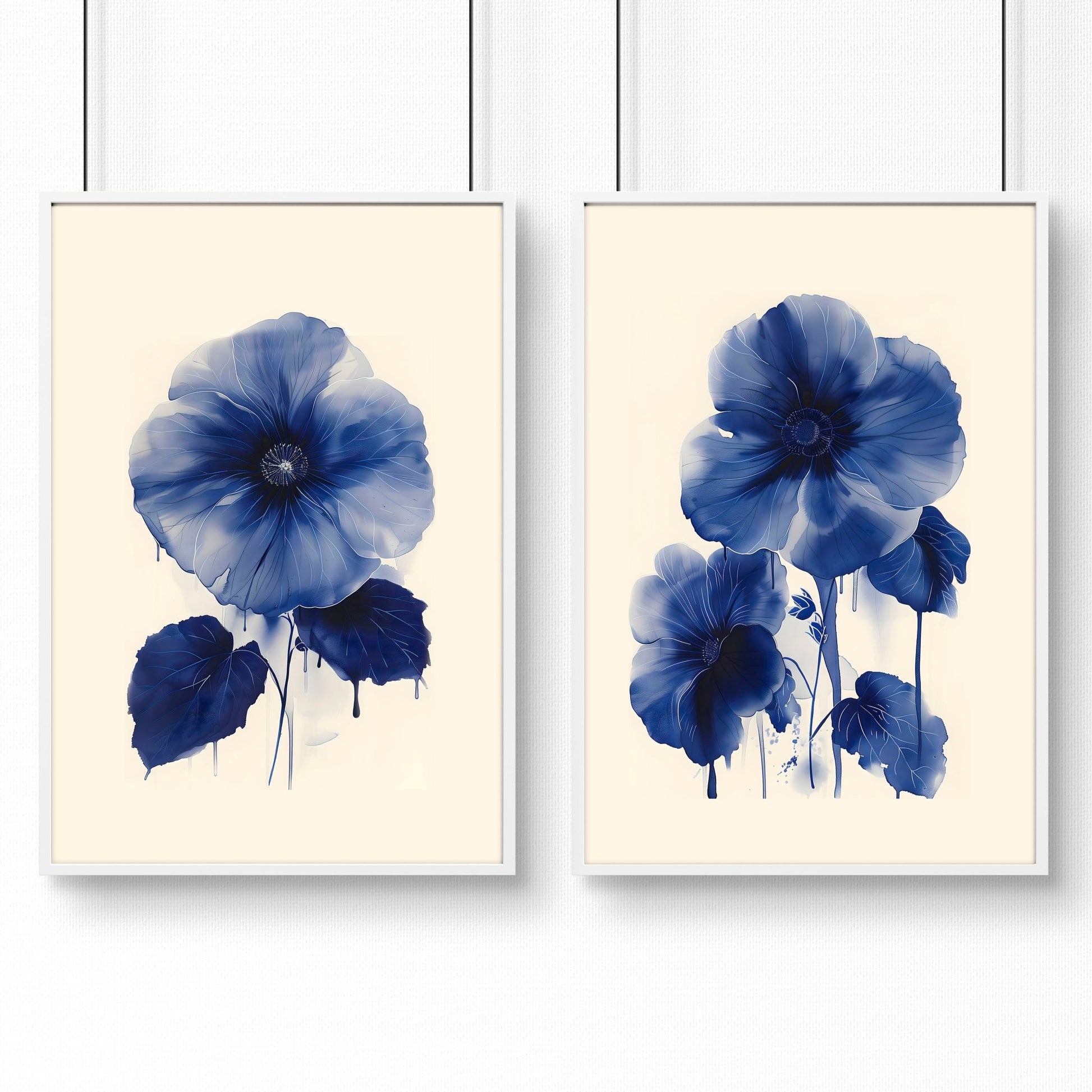 Framed Art On Wall | Set of 2 Botanical Wall art Prints