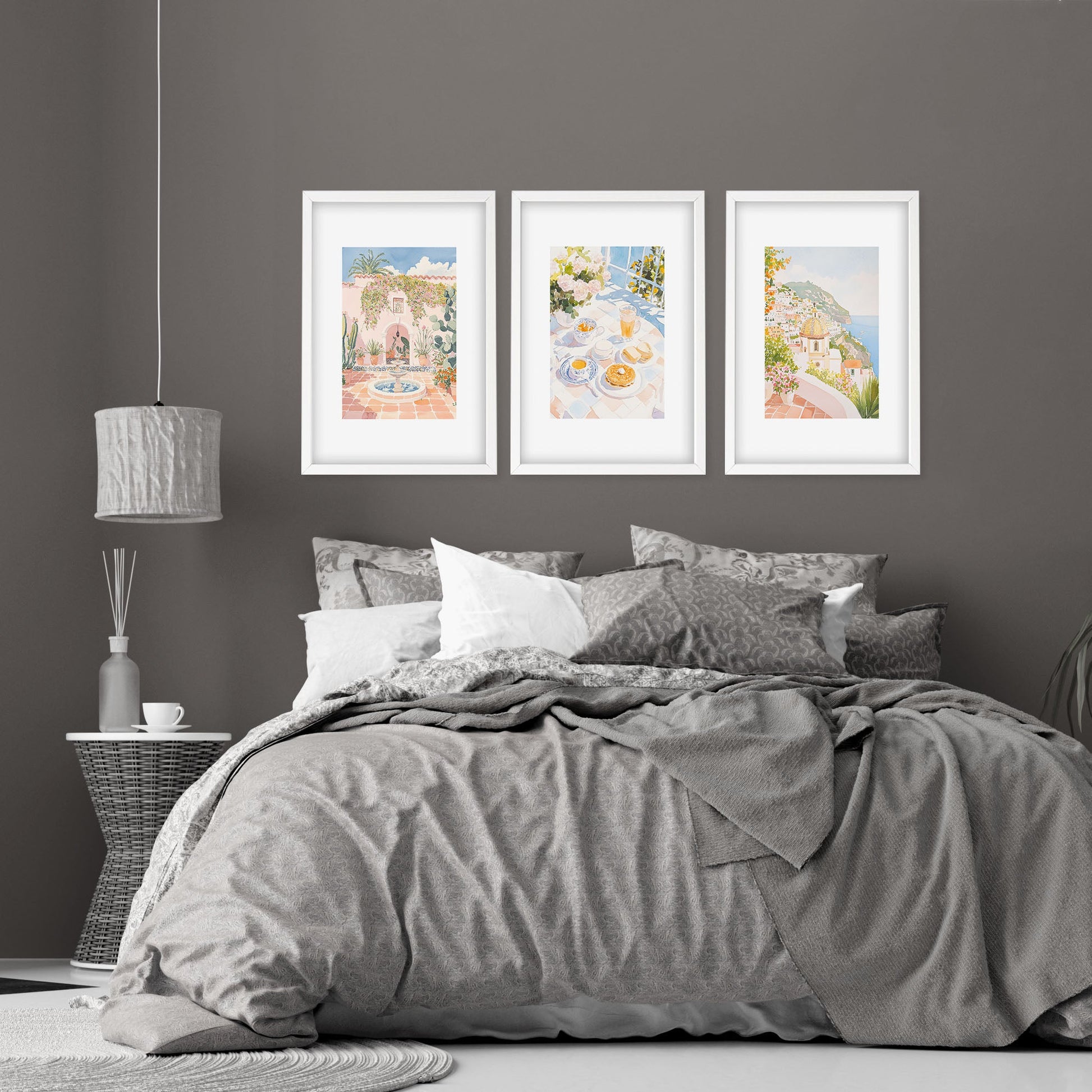 Framed Art Prints | Set of 3 Beach Decor Wall art Prints