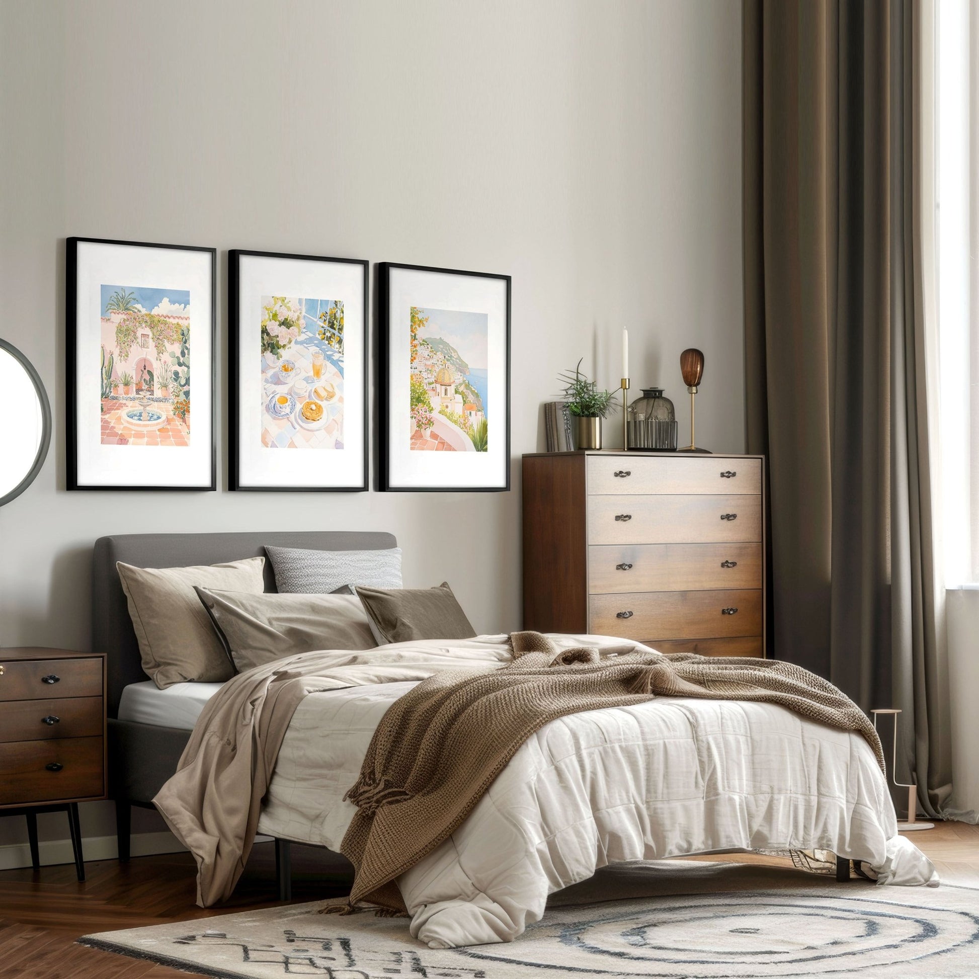 Framed Art Prints | Set of 3 Beach Decor Wall art Prints