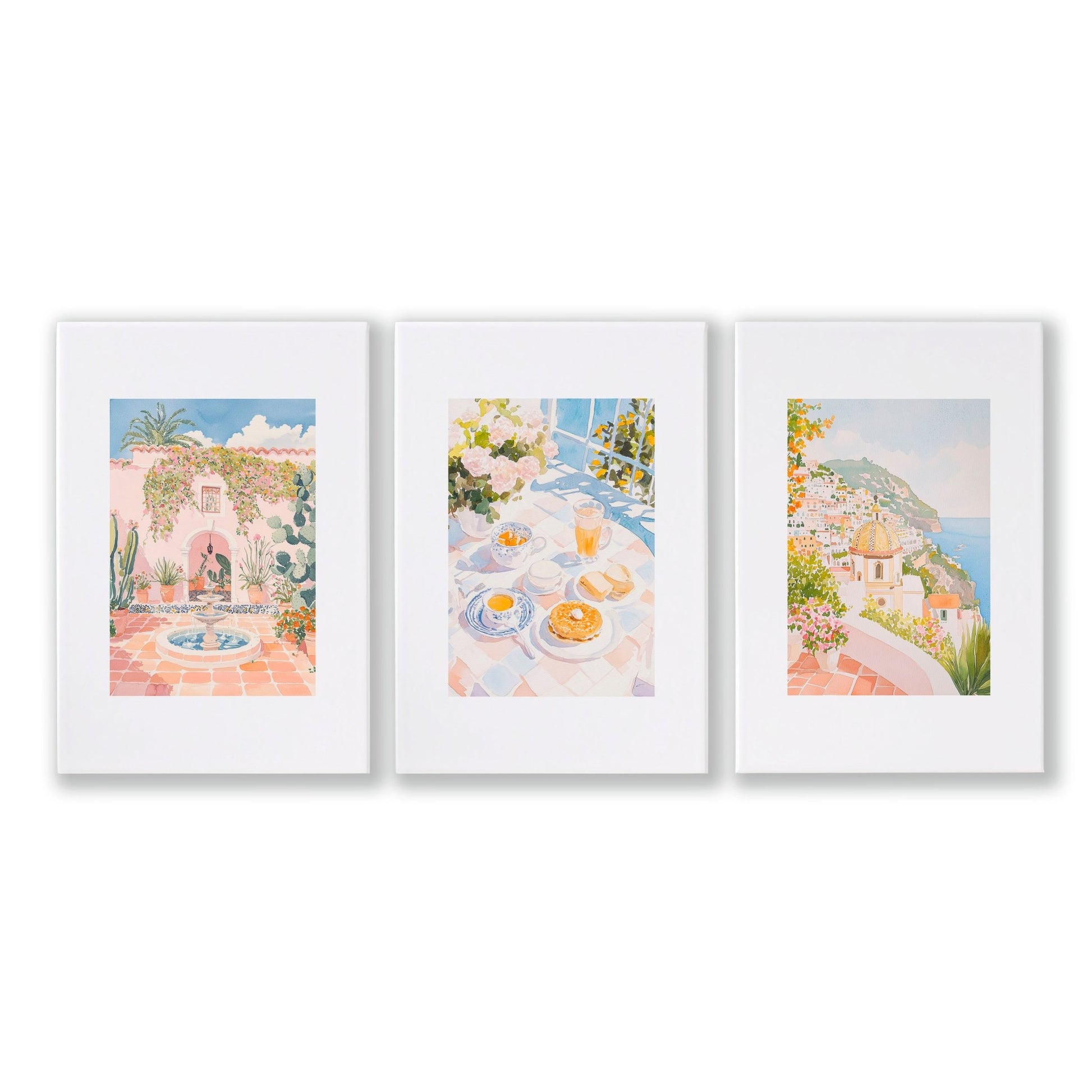 Framed Art Prints | Set of 3 Beach Decor Wall art Prints