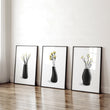 Framed Art Wall | Set of 3 Botanical Wall art Prints