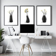 Framed Art Wall | Set of 3 Botanical Wall art Prints