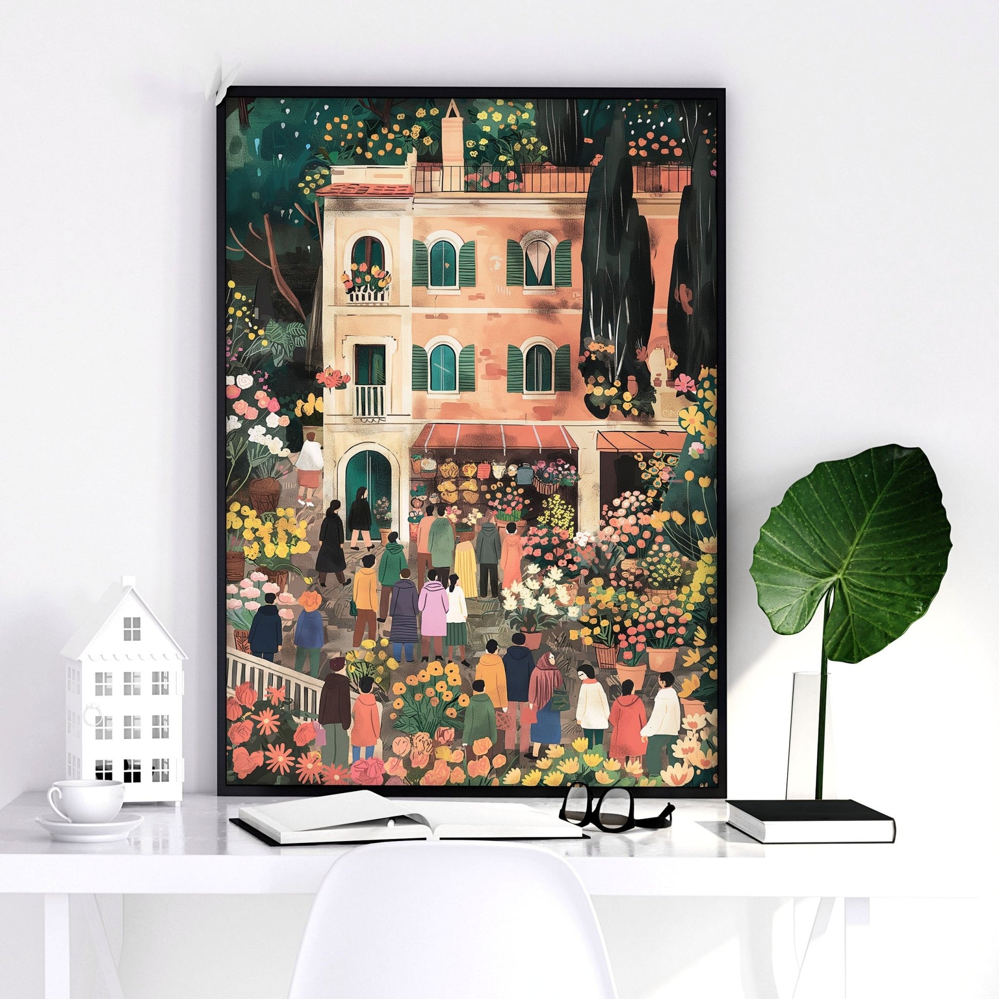 Framed Artwork | Set of 3 Italian Lifestyle Wall art Prints