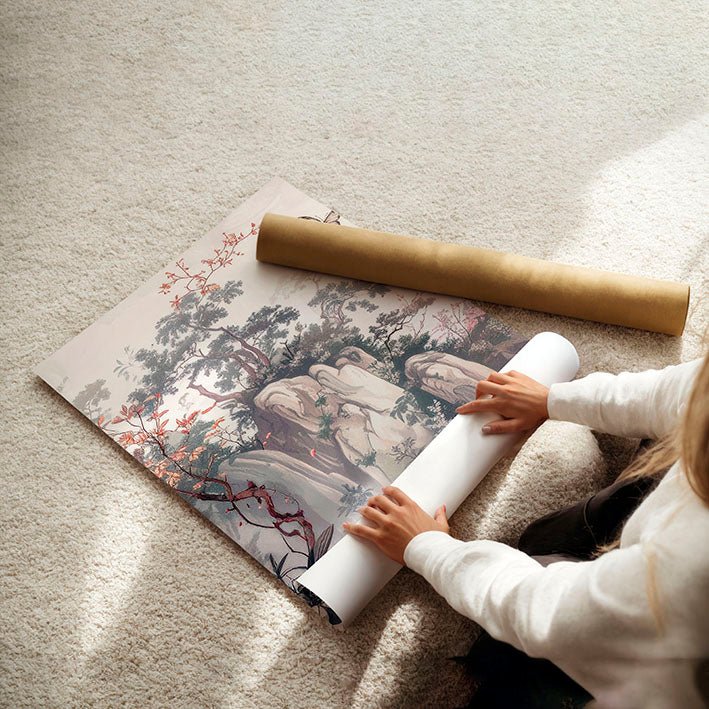 Framed Artworks | Set of 3 Chinoiserie Wall art Prints