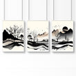 Framed Landscape Wall Art | Set of 3 wall art prints