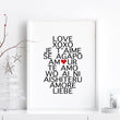 Valentines gift for her | framed wall art for living room