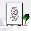 Valentines gift for her | framed wall art for living room