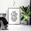 Valentines gift for her | framed wall art for living room