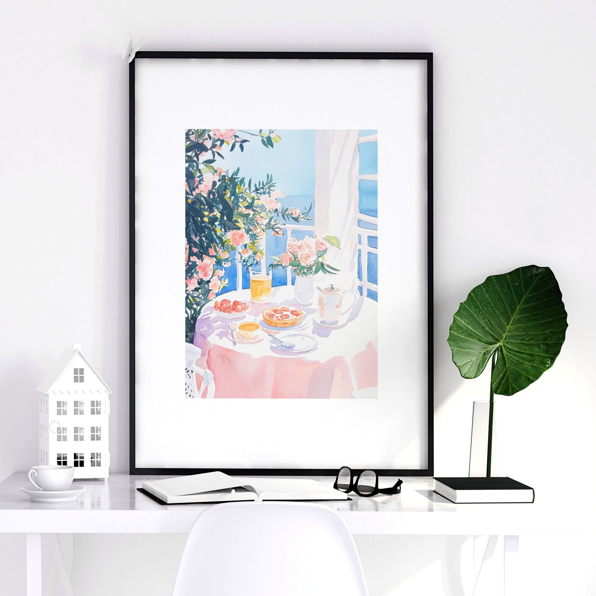 Framed Print Wall | Set of 3 Beach Decor Wall art Prints