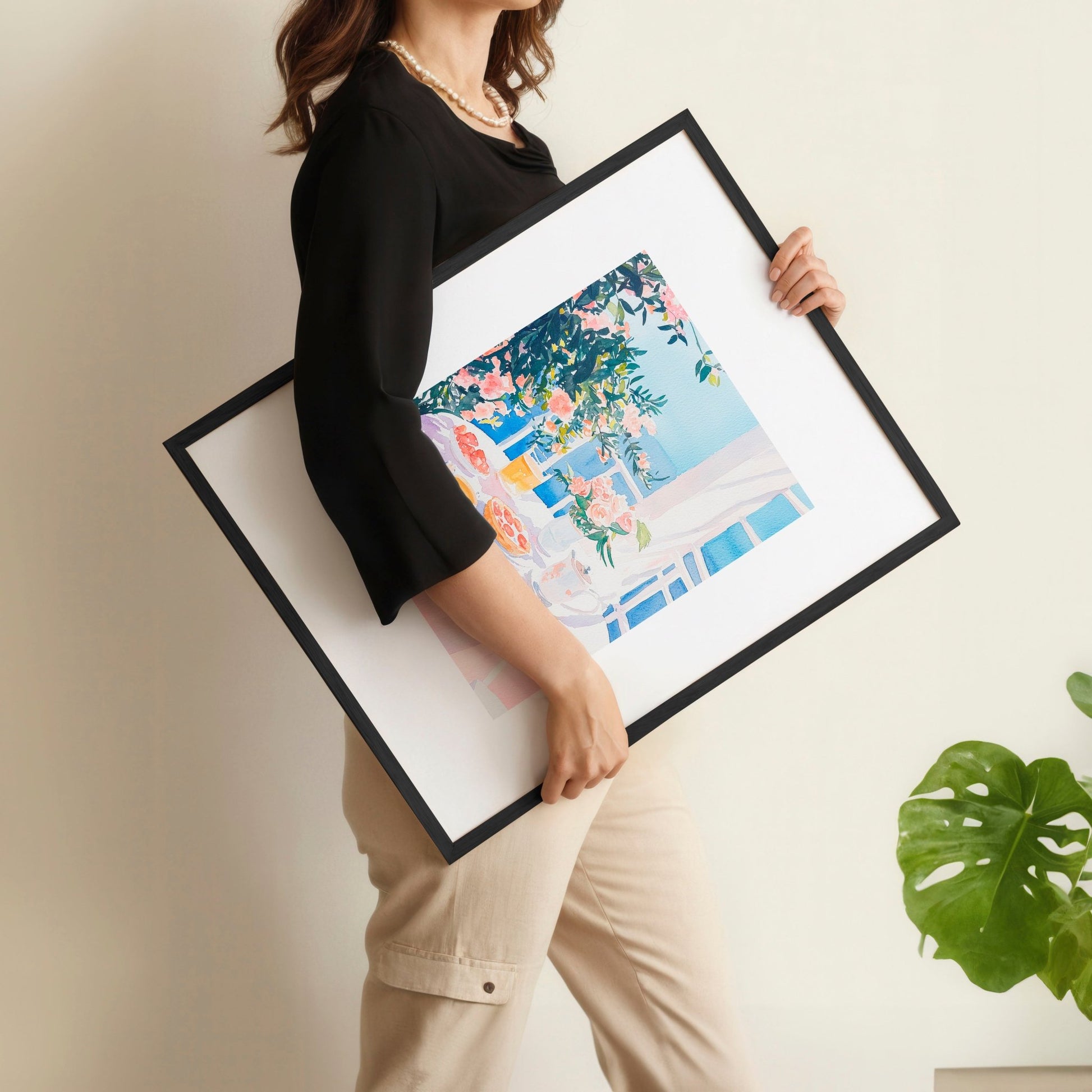 Framed Print Wall | Set of 3 Beach Decor Wall art Prints