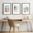Framed Print Wall | Set of 3 Beach Decor Wall art Prints