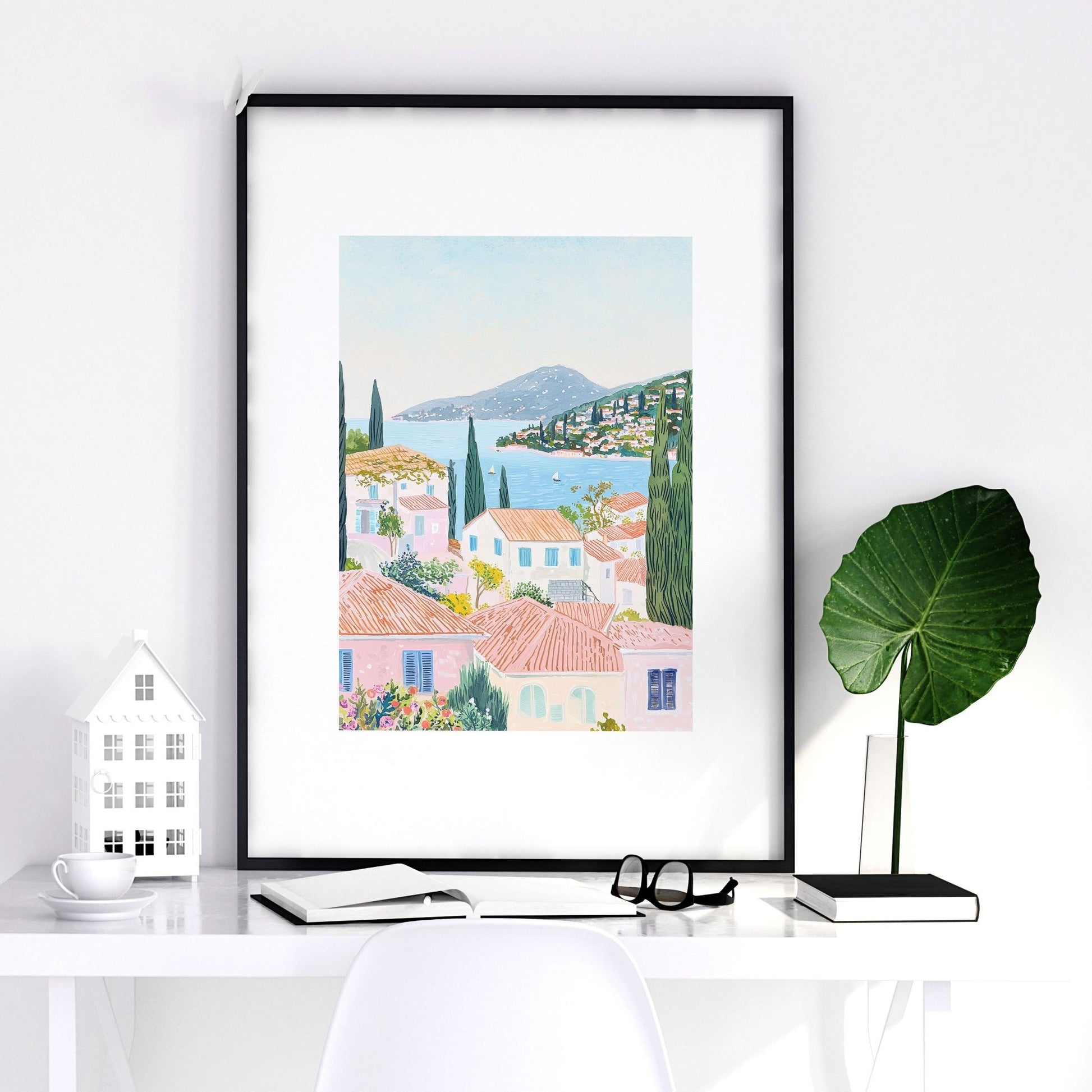Framed Print Wall | Set of 3 Beach Decor Wall art Prints