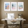 Framed Print Wall | Set of 3 Beach Decor Wall art Prints