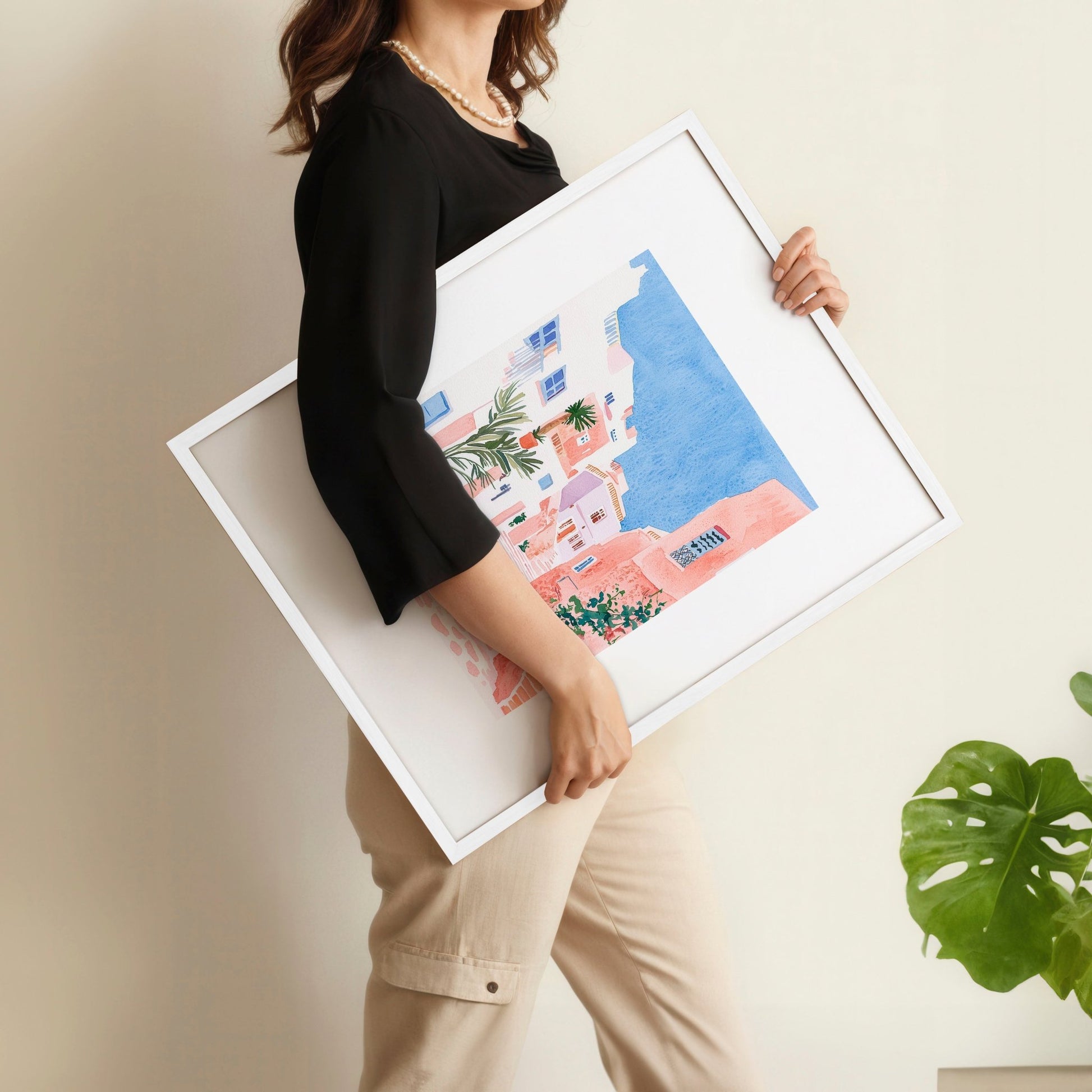 Framed Prints Art | Set of 3 Beach Decor Wall art Prints