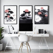 Framed Prints For Wall | Set of 3 Asian Inspired Wall art Prints