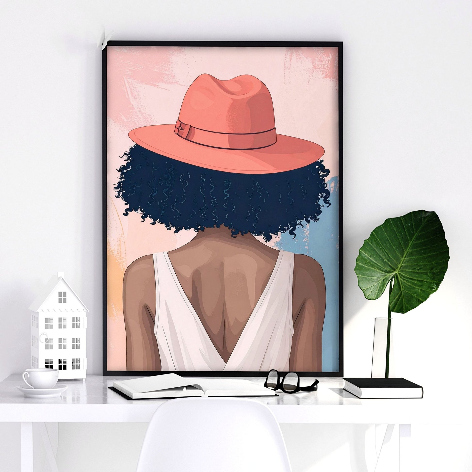 Framed Prints Large | Set of 3 Boho Women Wall art Prints