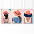 Framed Prints Large | Set of 3 Boho Women Wall art Prints