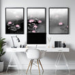 Framed Prints Wall | Set of 3 Asian Inspired Wall art Prints