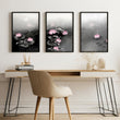 Framed Prints Wall | Set of 3 Asian Inspired Wall art Prints
