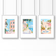 Framed Wall Art Large | Set of 3 Beach Decor Wall art Prints