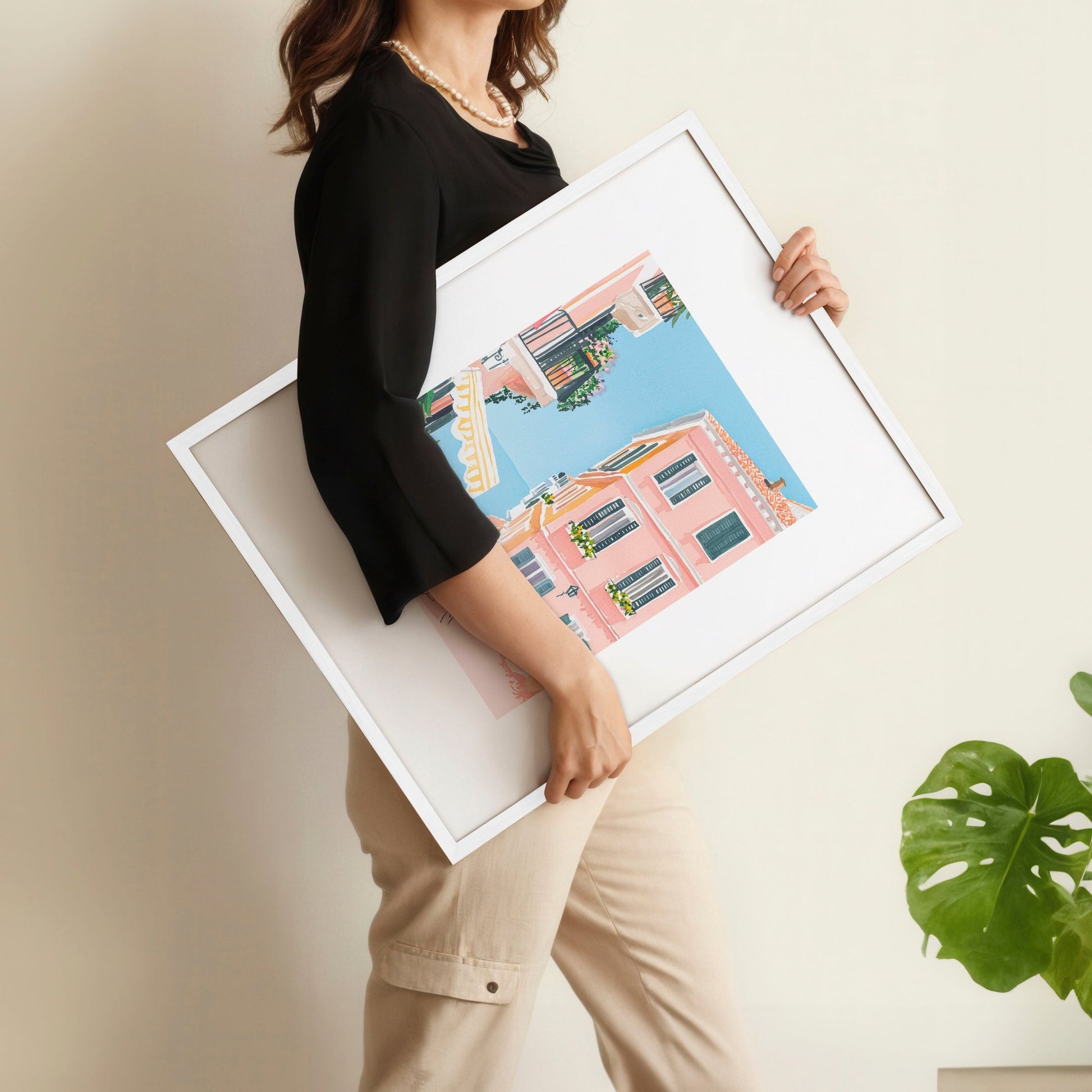 Framed Wall Art Large | Set of 3 Beach Decor Wall art Prints