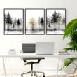 Framed Wall Art Set of 3 | Set of 3 Asian Inspired Wall art Prints