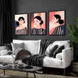 Frames Living Room | Set of 3 Boho Women Wall art Prints