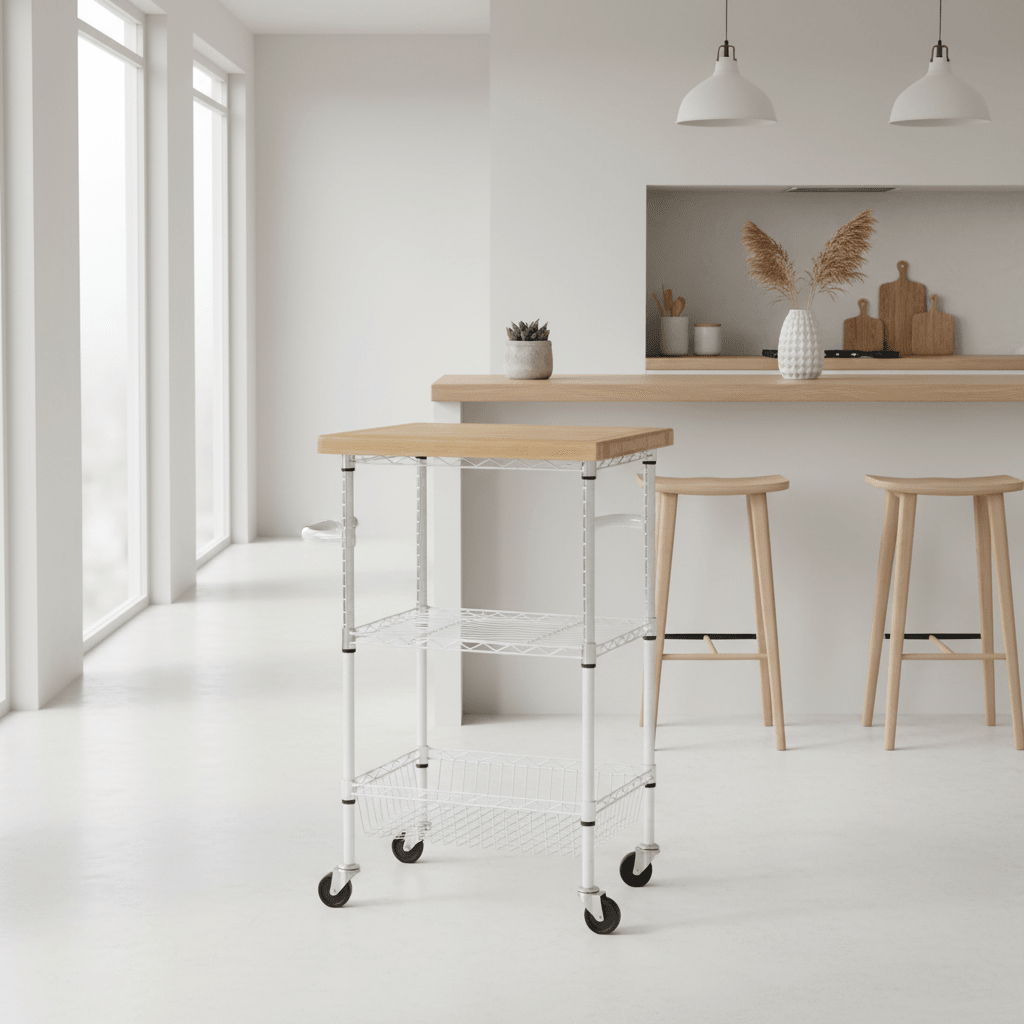 Frankfurt 3 Tier Kitchen Trolley