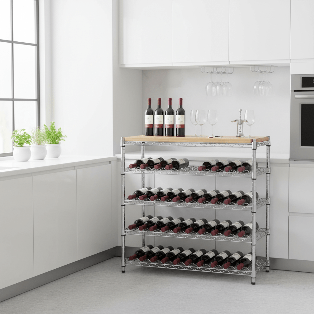 Frankfurt 4 Tier Wine Rack