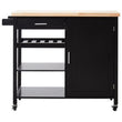 Frankfurt Black Kitchen Trolley