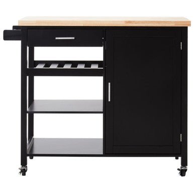 Frankfurt Black Kitchen Trolley