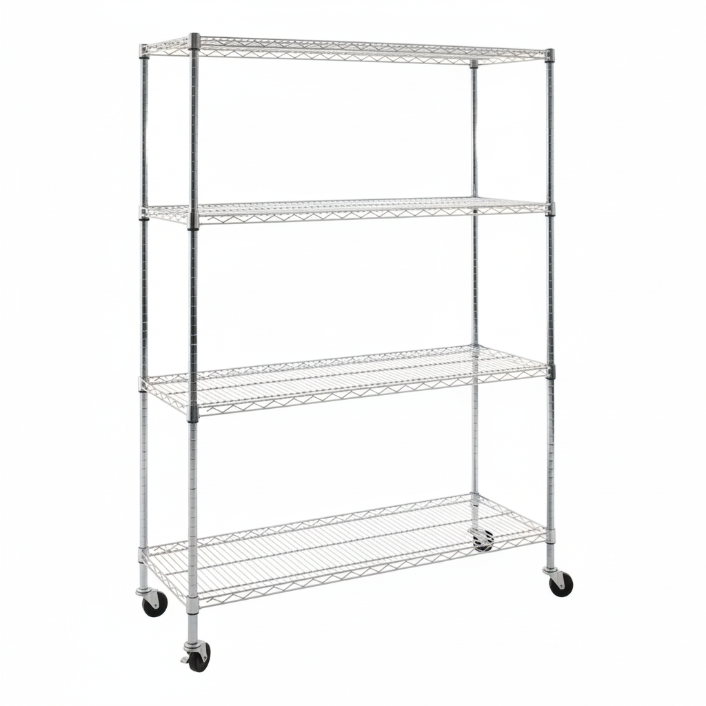 Frankfurt 4 Tier Metal Shelf Unit