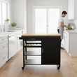 Frankfurt Black Kitchen Trolley