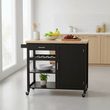 Frankfurt Black Kitchen Trolley