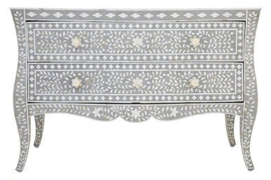 Fusion 2 Drawer Chest with Mother of Pearl Inlay