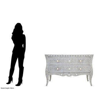 Fusion 2 Drawer Chest with Mother of Pearl Inlay