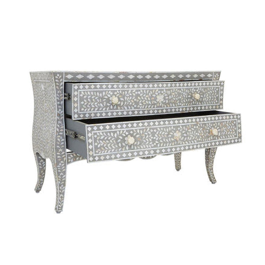 Fusion 2 Drawer Chest with Mother of Pearl Inlay