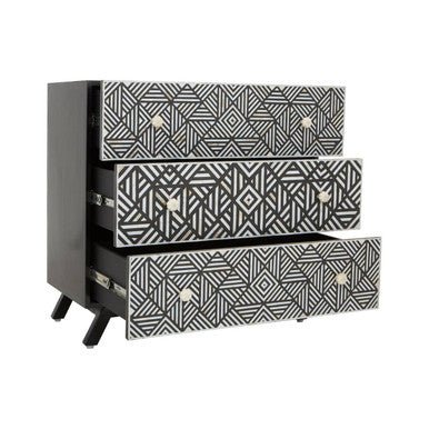 Fusion Bone Monochrome Chest of drawers