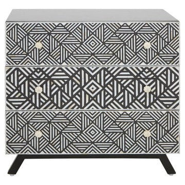 Fusion Bone Monochrome Chest of drawers