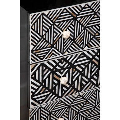Fusion Bone Monochrome Chest of drawers