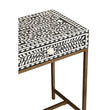 Fusion Console Table With Gold Finish Legs