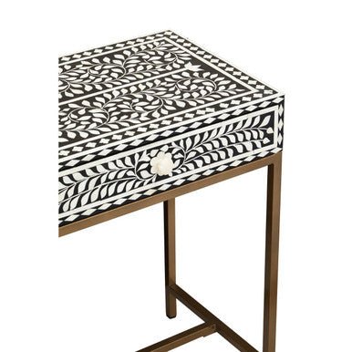 Fusion Console Table With Gold Finish Legs