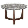 Fusion Mother of Pearl Design Round Coffee Table