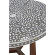 Fusion Mother of Pearl Design Round Coffee Table