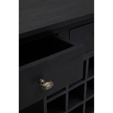 Fusion Wine Bottle Storage Console Table