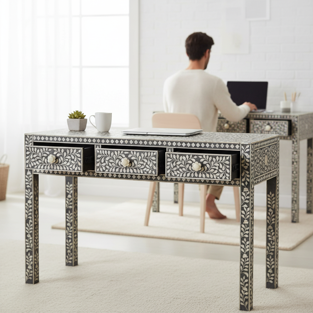 Fusion Three Drawer Desk