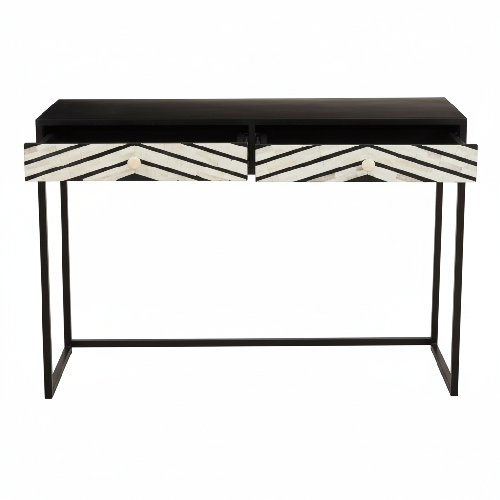 Fusion Two Drawer Console Table