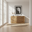 Gabelle Ebony Bamboo Console Table